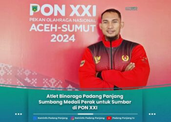 Atlet Binaraga Padang Panjang Sumbang Medali Perak untuk Sumbar di PON XXI