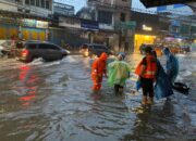 Banjir Melanda Kota Binjai, Ratusan Rumah Warga Terendam
