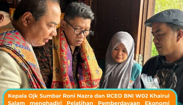 OJK Sumbar dan BNI Wilayah 02 Dukung Pemulihan Ekonomi Warga Terdampak Erupsi