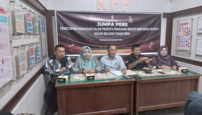 KPU Sahkan Penetapan Paslon KY dan AmBoy di Pilkada Solok Selatan 2024