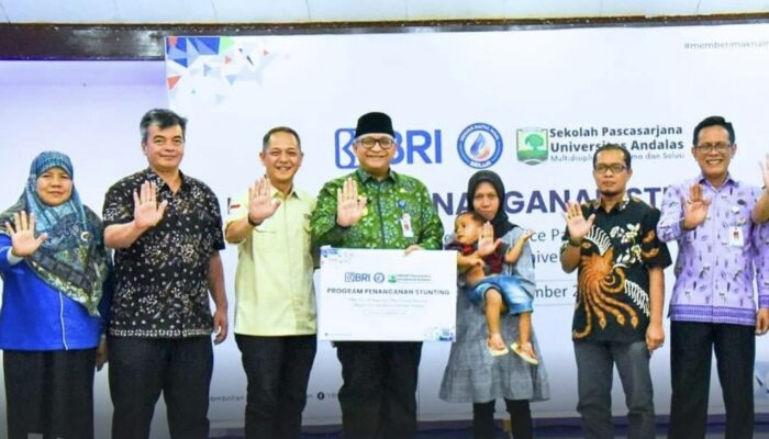 Berkolaborasi Tangani Stunting,Pj Wako Apresiasi YBM BRILiaN dan Sekolah Pascasarjana Unand