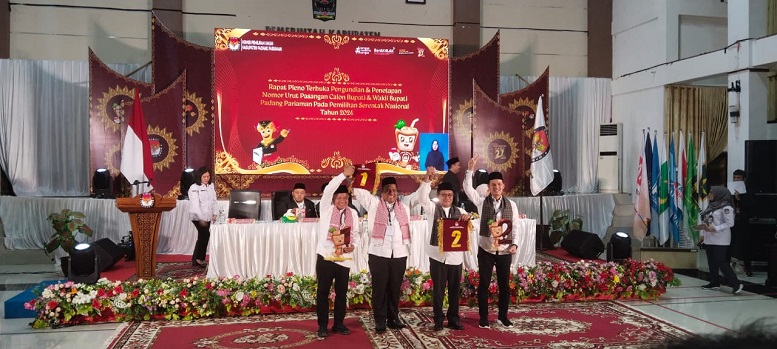 Komisis Pemilihan Umum atau KPU Padang Pariaman menetapkan nomor urut paslon Pilkada Padang Pariaman yang akan maju Pilkada Padang Pariaman.