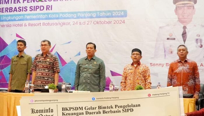 BKPSDM Padang Panjang Gelar Bimtek Pengelolaan Keuangan Daerah Berbasis SIPD