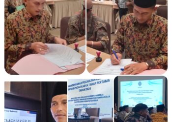 Berdayakan Tenaga Kerja, Nagari Panampuang MoU dengan Kemenaker