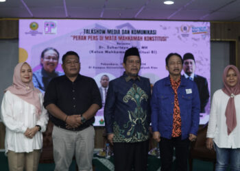 FJPI dan UMRI Gelar Diskusi Sinergi Jurnalis dan Mahkamah Konstitusi Bersama Dr Suhartoyo