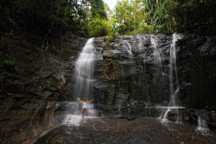 Air Terjun Belek Tingkat 7 yang terdapat di Desa Wisata Nyarai. IST