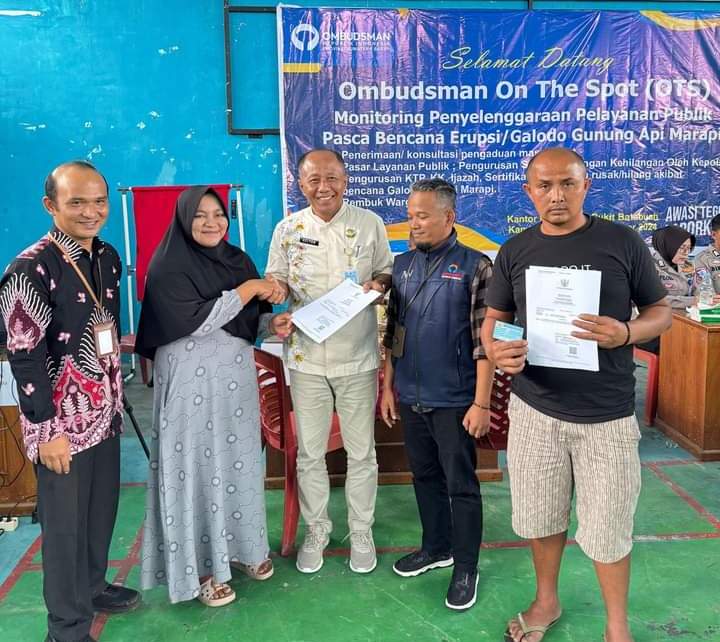 Kegiatan Ombudsman on the Spot Monitoring di Nagari Batabuah, Kabupaten Agam, Kamis (10/10). IST