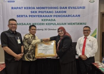 Kepatuhan Bidang Perdata dan Datun, Kejari Mentawai Peroleh Penghargaan dari BPJS Ketenagakerjaan