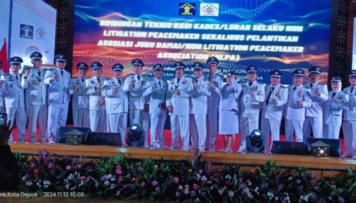 Wali Nagari Lareh Nan Panjang Bersama 78 Kades se-Indonesia Dilantik sebagai Pengurus Non Litigation Peacemaker Association