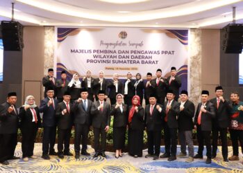 Kanwil BPN Sumbar Lantik Majelis Pembina dan Pengawas PPAT Wilayah dan Daerah