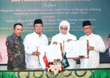 Kerja Sama Kanwil BPN dan Kantah se-Jawa Timur dengan PWNU, Menteri Nusron: Untuk Percepatan Sertifikasi Tanah Milik NU