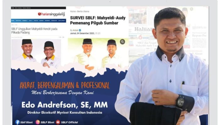 Elektabilitas  Menguat Seminggu Jelang Pencoblosan. Mahyeldi-Vasco Berpotensi Raih Kemenangan Telak