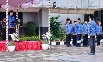 Sampaikan Amanat Presiden Prabowo, Wamen Ossy Pimpin Upacara HUT ke-53 Korpri di Kementerian ATR/BPN