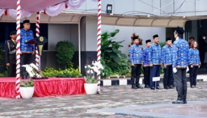 Sampaikan Amanat Presiden Prabowo, Wamen Ossy Pimpin Upacara HUT ke-53 Korpri di Kementerian ATR/BPN