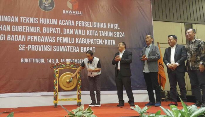 Ketua MK Jadi Narasumber Bimtek Bawaslu Kabupaten Kota se-Sumbar