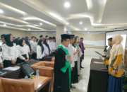 Bawaslu Kota Padang Lantik 1.487 Pengawas TPS