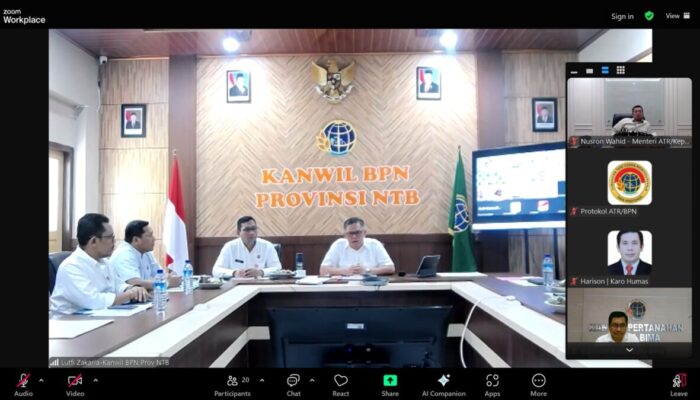 Pesan Menteri Nusron kepada Jajaran Kanwil BPN Provinsi NTB dan Bengkulu: Kita Tata SDM Sesuai dengan Beban Kerja