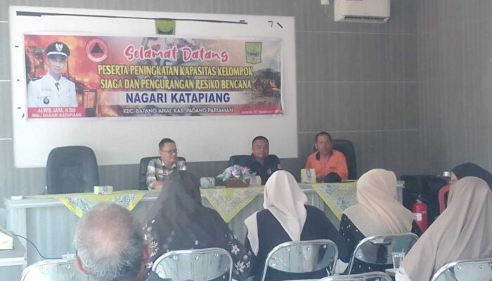 Nagari Katapiang Dorong Warga Sadar Bencana