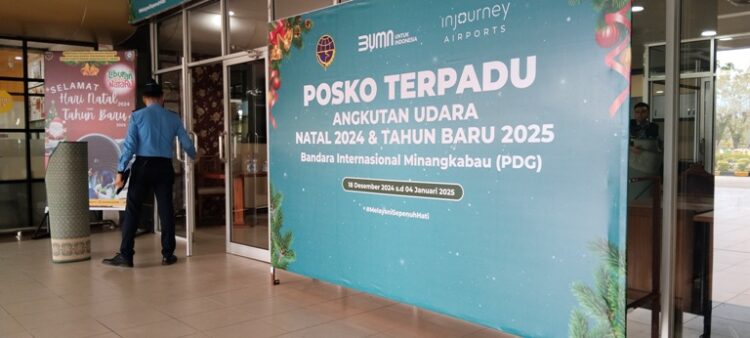 Jumlah penumpang pesawat melalui Bandara Internasional Minangkabau (BIM) naik sebesar 21.611 penumpang atau 17 persen dari tahun lalu selama momen Natal dan Tahun Baru 2024.  ALDI
