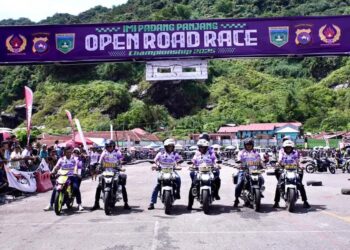 Rebutkan Piala Kapolda, Polres Padang Panjang Bersama IMI Gelar Open Road Race
