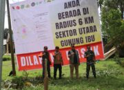 Erupsi Gunung Ibu Berlanjut, BNPB Pasang Rambu Zona Bahaya