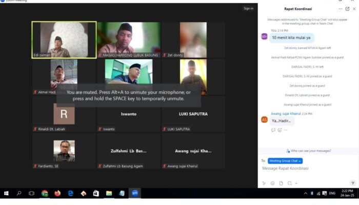 PC NU Kabupaten Agam Gelar PD PKPNU Angkatan 2 pada April Mendatang