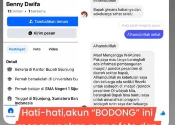 Nama Bupati Sijunjung Dicatut dalam Modus Penipuan Dana Pembangunan Masjid