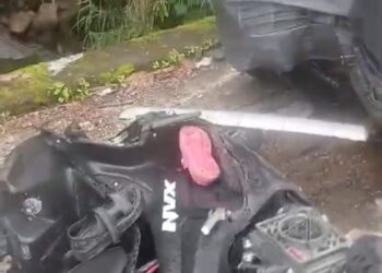 Dua Unit Mobil dan Satu Sepeda Motor Terlibat Kecelakaan di Panorama I