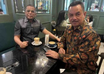 H. Arisal atau yang akrab disapa Josal saat menerima kunjungan Ketua Lembaga Kerapatan Adat Alam Minangkabau (LKAAM) Dr. H. Fauzi Bahar Datuak Nan Sati di kantornya di Senayan Jakarta, Jum’at (10/01/2024). IST