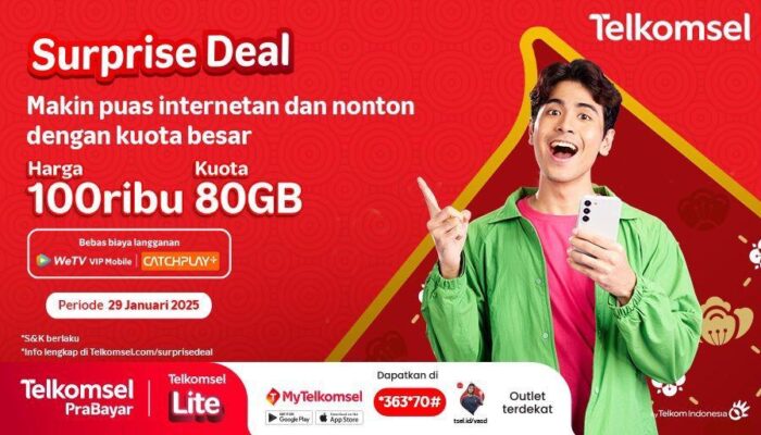 Kuota Melimpah, Telkomsel Hadirkan Paket Eksklusif Surprise Deal Spesial Imlek