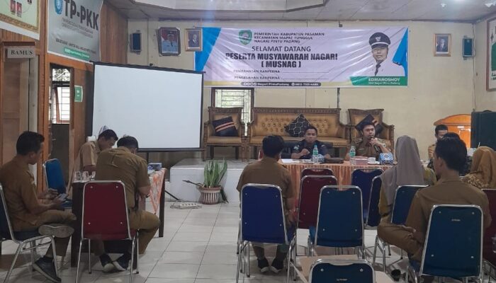 Pemnag Pintu Padang Ajukan Perna Inisiatif Pengelolaan Air Minum