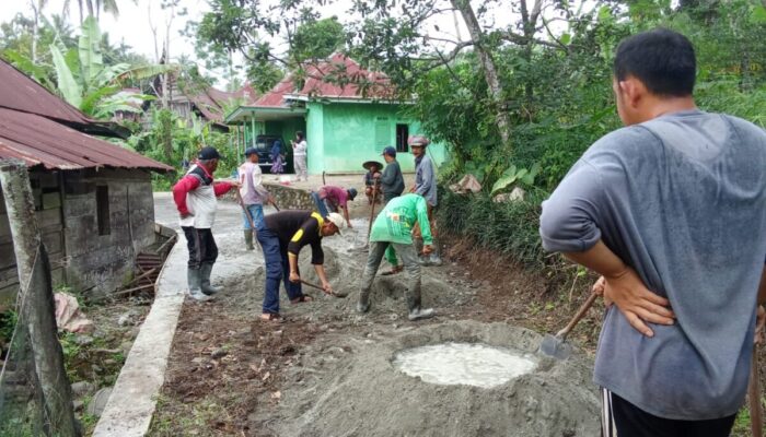Dua Jorong di Nagari Batipuah Ateh Laksanakan Gotong Royong