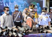 Polres Agam Musnahkan 100 Knalpot Brong 