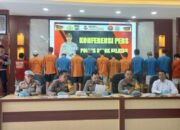 Polres Solok Selatan Tangkap 13 Tersangka Narkoba