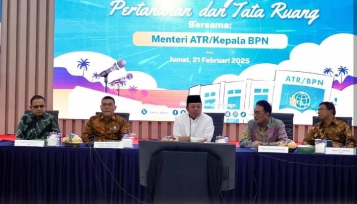 Menteri Nusron Sampaikan Perkembangan Penyelesaian Pagar Laut di Kabupaten Tangerang dan Bekasi
