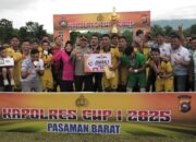 Kapolres Cup 1 Resmi Ditutup, Pertandingan Dimenangkan oleh Fadhila FC Muara Kiawai