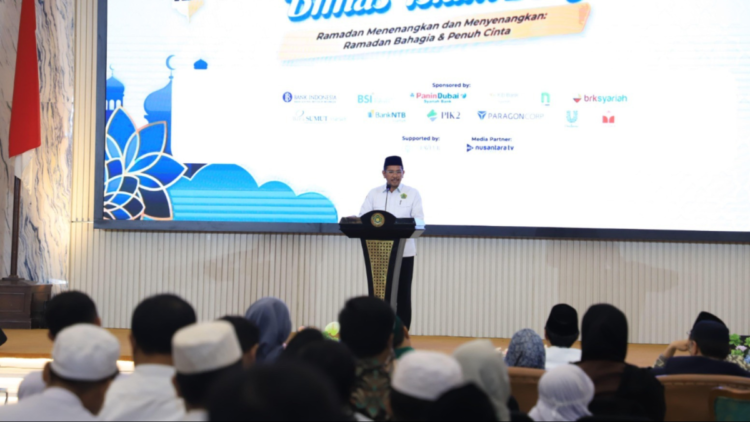 Dirjen Bimas Islam, Abu Rokhmad saat memberi sambutan dalam Festival Ramadan Bimas Islam 2025, di Auditorium HM Rasjidi, Kemenag RI. IST