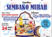 Gebyar HUT ke-63, Bank Nagari Cabang Lubuk Sikaping Adakan Sembako Murah