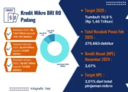 Kategori Sehat, NPL Kredit Mikro BRI Padang 3,07%