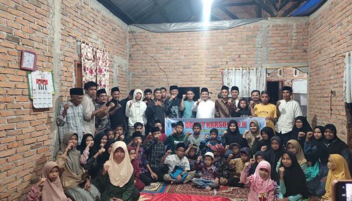 Enterpreneur Muda Buka Bersama dengan Puluhan Anak Yatim di Batipuah Ateh