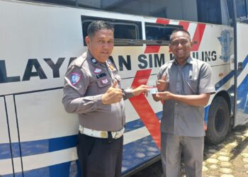 Permudah Layanan ke Masyarakat,SIM Keliling Satlantas Polres Sijunjung Diserbu Warga