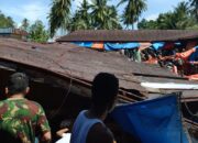 Los di Pasar Ampalu Padang Pariaman Ambruk saat Hari Pekan