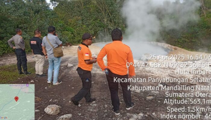 Semburan Lumpur Panas Muncul di Lahan Masyarakat di Kabupaten Mandailing Natal