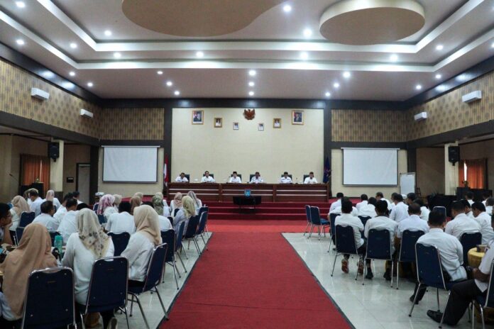 Pemerintah Kota Payakumbuh menggelar Rapat Koordinasi (Rakor) Perkuat Efisiensi, Pelayanan, dan Sinergi Pembangunan di Aula Ngalau Lantai 3 Balai Kota Payakumbuh, Rabu (23/4).IST