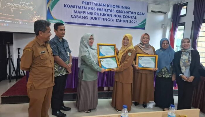 Dua Puskesmas di Padang Panjang Raih Penghargaan dari BPJS Kesehatan