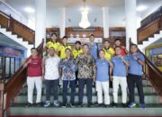 Wawako Mulyadi Lepas Kontingen Atlet Sepak Takraw Pariaman Berlaga di Kejurda Kabupaten Pessel