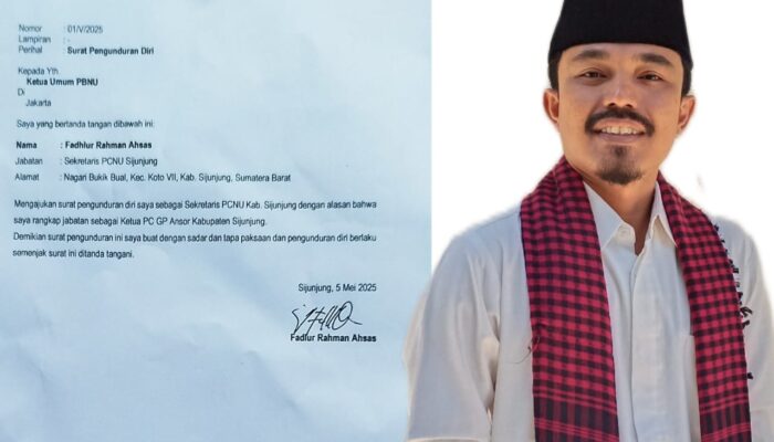 Fadhlur Rahman Ahsas Pilih Fokus di GP Ansor, Mundur dari Sekretaris PCNU