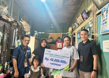 Terima Santunan Rp42 Juta dari BPJS Ketenagakerjaan, Bukti Negara Hadir Melindungi Pekerjanya