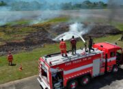 Antisipasi Kebakaran Lahan, Lanud Sutan Sjahrir Gelar Latihan Pemadaman