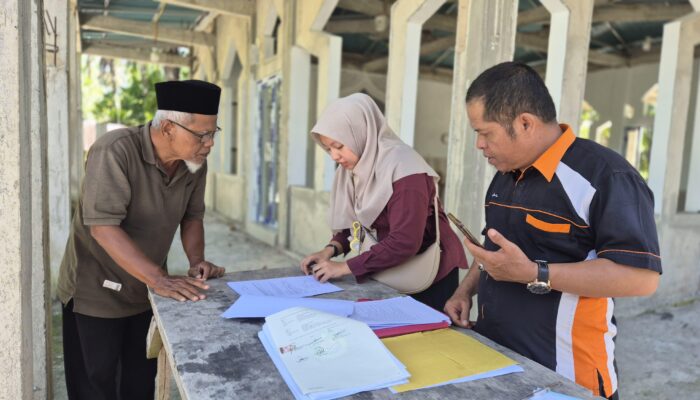 Kantah Padang Pariaman Laksanakan Pemeriksaan Lapangan Permohonan Wakaf Tanah untuk Pembangunan Masjid
